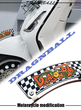 适用于豪爵LUMI125/铃木US125/天鹰TX改装复古前挡泥板格子装饰板