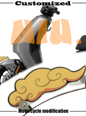 适用于电动车小牛u+/umax/九号/深远009/爱玛前挡泥板个性装饰板