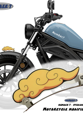 适用于本田CM300 CL300 CGX150摩托车改装个性挡泥板风刀装饰牌板