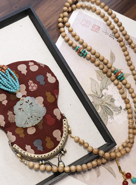 国风超美可斜挎背背链宋锦包包装饰手机链多戴项链国风装饰