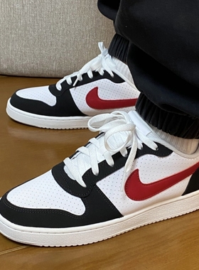 耐克/Nike Court Borough黑白红低帮板鞋男款838937-102