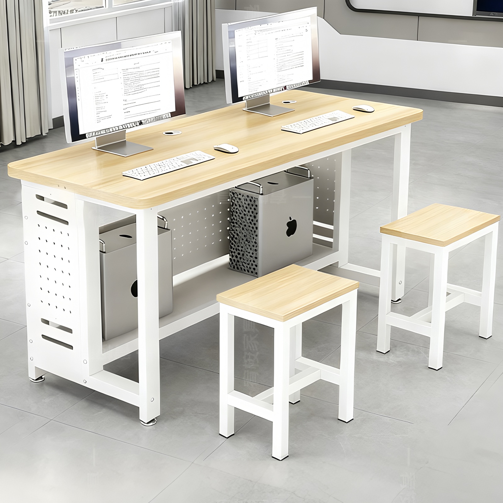 编程电脑桌机房电脑桌简约桌椅