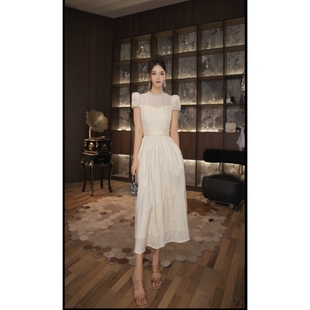 七爷定制 气质名媛显瘦优雅时尚 连衣裙 21745 法式