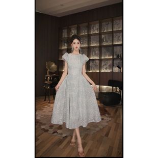 七爷定制 显瘦气质重工连衣裙45147 国内设计师品牌