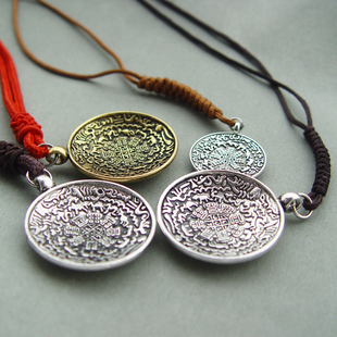 密宗莲师九宫八卦牌包包挂车挂念珠风水吉祥生肖挂牌藏银平安吊坠