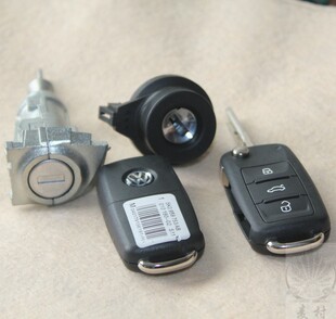 新朗逸全车锁 带门锁 点火锁芯 折叠遥控钥匙202AD 大众新款朗逸