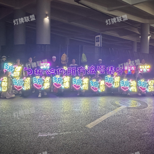 张信哲演唱会粉丝应援超薄LED软灯牌魔改棒定制cob胸牌大旗霓虹灯