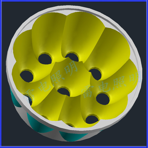 多灯led灯杯铝合金大功率远射