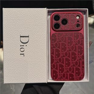 【CaseLuxe美国】新款轻奢浮雕皮纹D家高级感适用iPhone18ProMax手机壳苹果17pro老花皮质奢华16情侣15防摔14