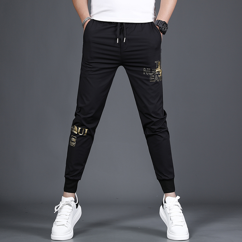 男士休闲裤运动长裤修身束脚裤