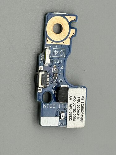 ThinkPad联想L390 L380 Yoga S2 4th 3rd 开机板 开关线 02DA318