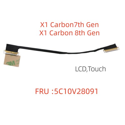 联想 X1 CARBON 7TH 8TH 触摸4K屏线 5C10V28091 DC02C00FH10 00