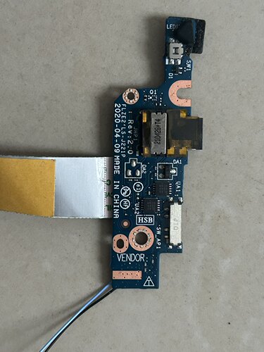 适用于联想Yoga 5G-14Q8CX05 FLZE2 2019音频板开关按钮LS-J221P