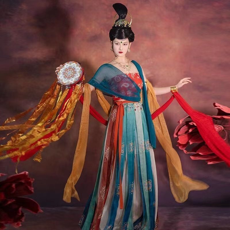 出租敦煌飞天汉服女中国风敦煌飞天古风飘逸仙气异域风古装表演服,女装/女士精品,汉服套装,淘宝优惠券,粉丝福利购,淘宝优惠卷