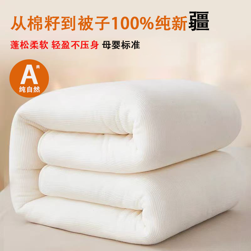 新疆棉被一级纯棉花棉花被全棉被芯棉絮床垫被褥子冬季被子被芯棉,床上用品,棉花被,淘宝优惠券,粉丝福利购,淘宝优惠卷