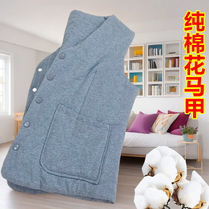 手工棉花马甲女士秋冬季保暖背中