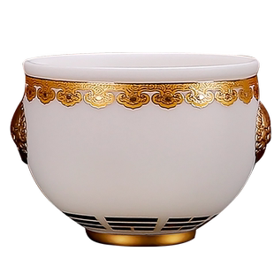 徐建勇陶瓷羊脂玉冰种缸杯高端茶杯主人杯单杯功夫茶杯品茗茶盏