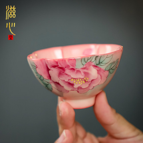 手绘主人杯，高档送礼