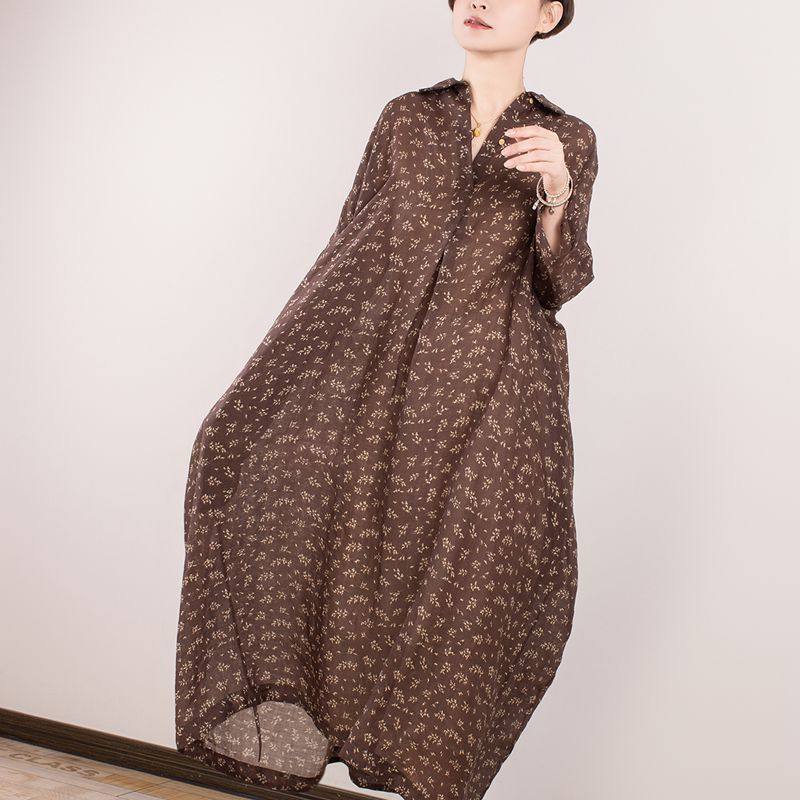 时光之颜  2025夏新文艺气质高支苎麻印花宽松连衣裙袍  回忆之末,女装/女士精品,连衣裙,淘宝优惠券,粉丝福利购,淘宝优惠卷