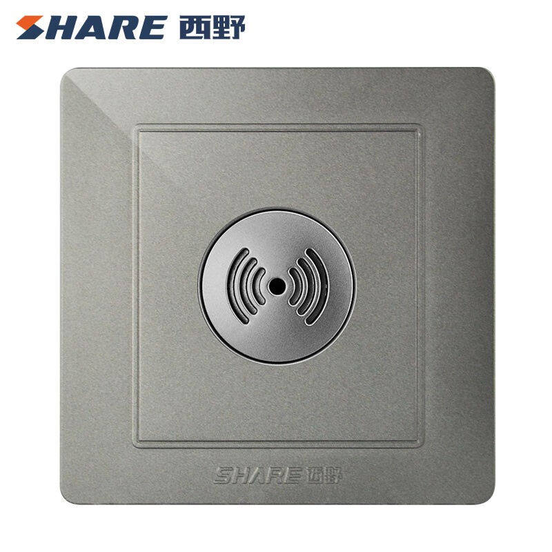 西野(share)西野q7招财灰86型暗装物业公区过道电子开关方形开