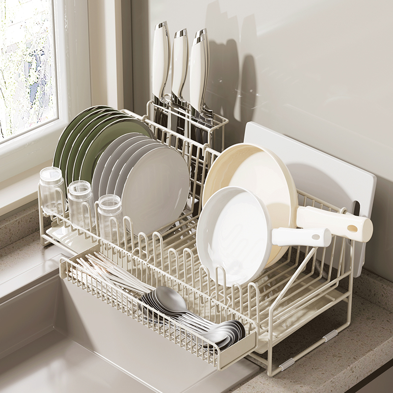 304不锈钢碗架台面窄款沥水架