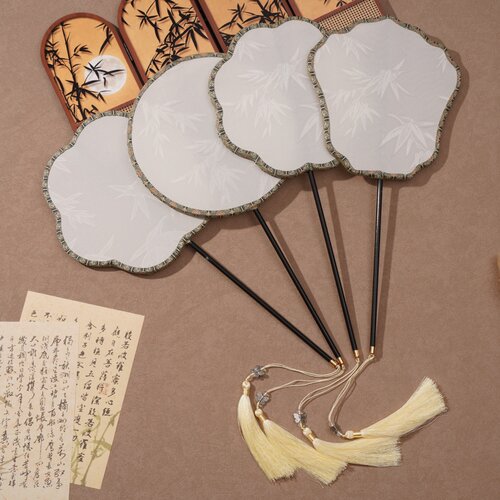 精致古风团扇便携扇子成品扇