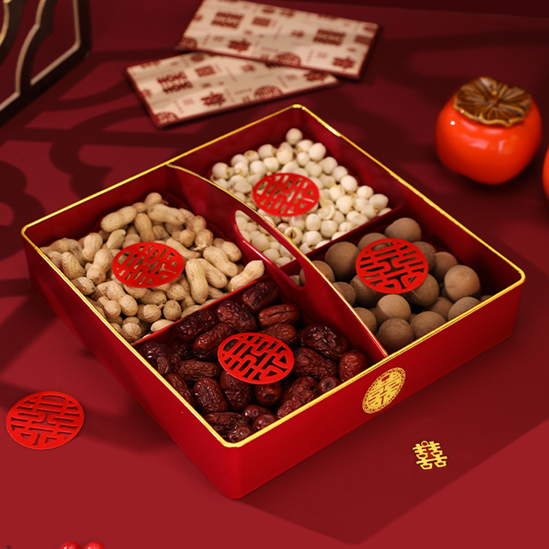 早生贵子模具结婚压床摆件干果盒