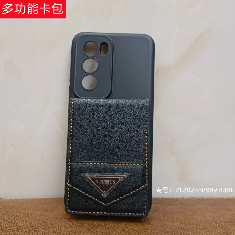 适用OPPO RENO12 reno12Pro手机壳11卡套10卡包9上下翻盖8皮套可插卡全包保护套防摔卡袋男高级感支架简约+