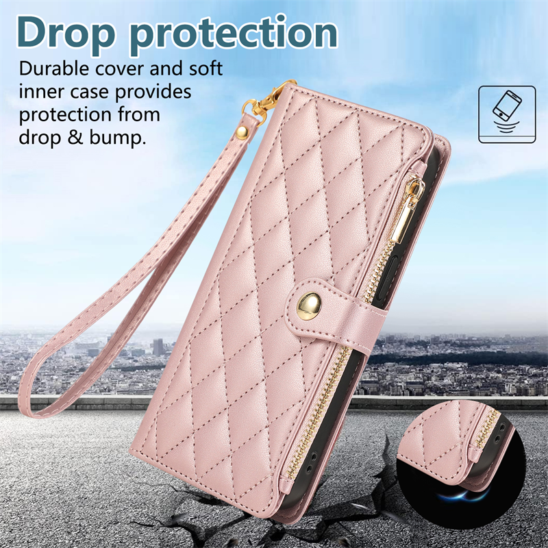 小香风适用一加Turbo 6 6V翻盖式皮套保护套手机壳全包手提绳长挂绳挂肩斜挎软皮防摔男女疯马纹拉链钱包,3C数码配件,手机保护套/壳,淘宝优惠券,粉丝福利购,淘宝优惠卷