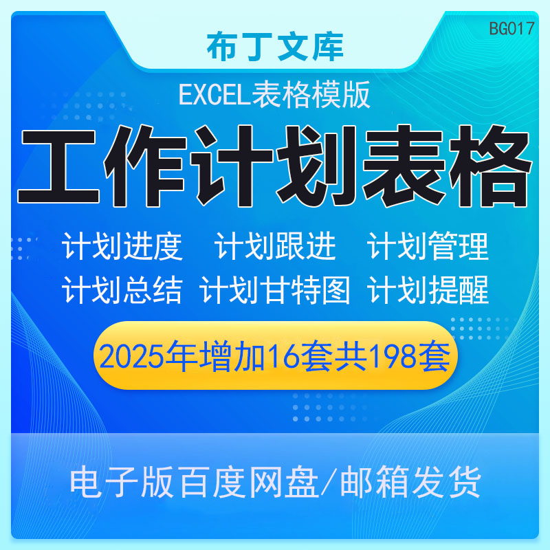 企业工作excel表格模板进度总结