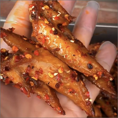 冷江麻辣手工现做鸡翅尖新鲜