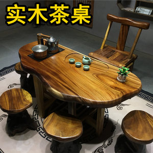 实木茶桌：天然之美与家居生活完美融合