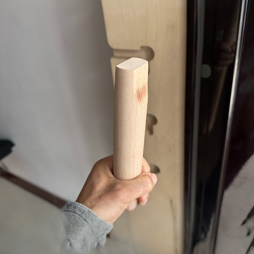 榉木横杆椭圆杆挂衣杆单杠杆定制