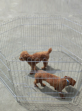 电镀不锈钢折叠贵宾小型犬狗围栏