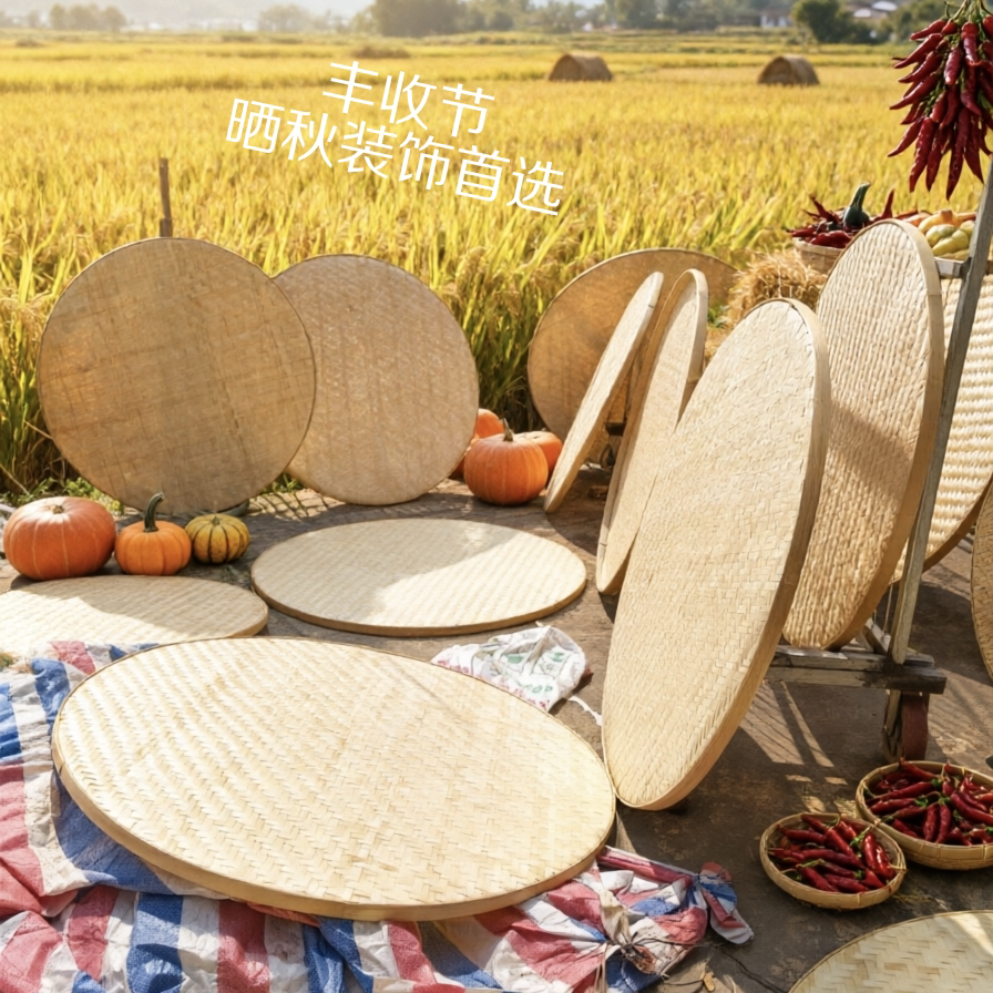 竹筛子竹簸箕环保竹筛										