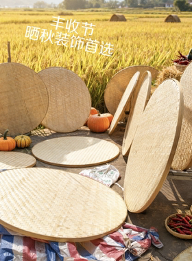 竹筛子竹簸箕环保竹筛