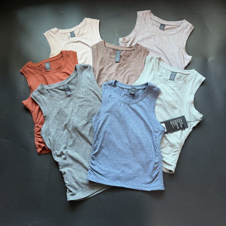 运动背心女修身显瘦瑜伽上衣夏季高弹瑜伽服圆领健身无袖网球T恤,运动服/休闲服装,运动背心,淘宝优惠券,粉丝福利购,淘宝优惠卷