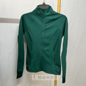 运动外套女磨毛裸感休闲显瘦训练健身服修身 上衣弹力秋透气瑜伽服