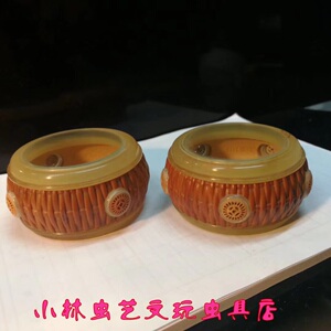 全手工镶嵌橄榄牛角口盖竹蛉万体橄榄万体虫具金钟竹蛉黄蛉57*30