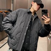 MXD UGLY25新款 衬衣下摆拼接假两件轻薄羽绒服男秋冬百搭保暖外套