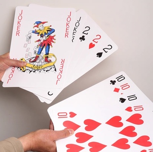 迷你超大号扑克牌儿童桌游结婚接亲巨型创意耍大牌聚会爆款纸牌