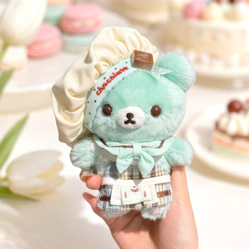 十周年轻松熊熊弟薄荷熊弟毛绒挂件薄巧大厨跳跳兔娃衣套装可爱