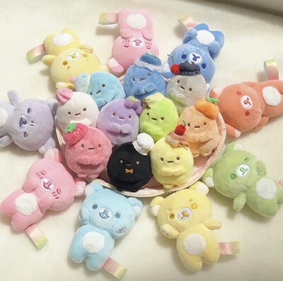 现货】san-x轻松熊十周年限定角落生物十色圆子七色手玉毛绒礼物