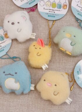 日系角落生物系炸虾水龙白熊绿鹅猪排毛绒玩具公仔娃娃包包挂件