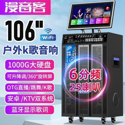 户外k歌音响带显示屏家用卡拉OK