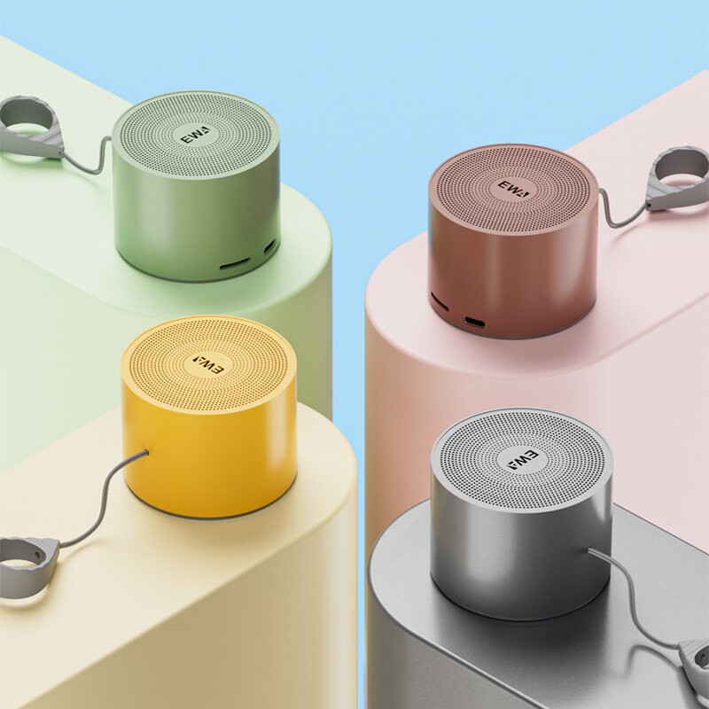 迷你蓝牙音响便携式插卡音箱小型家用金属低音炮户外大音量高音质