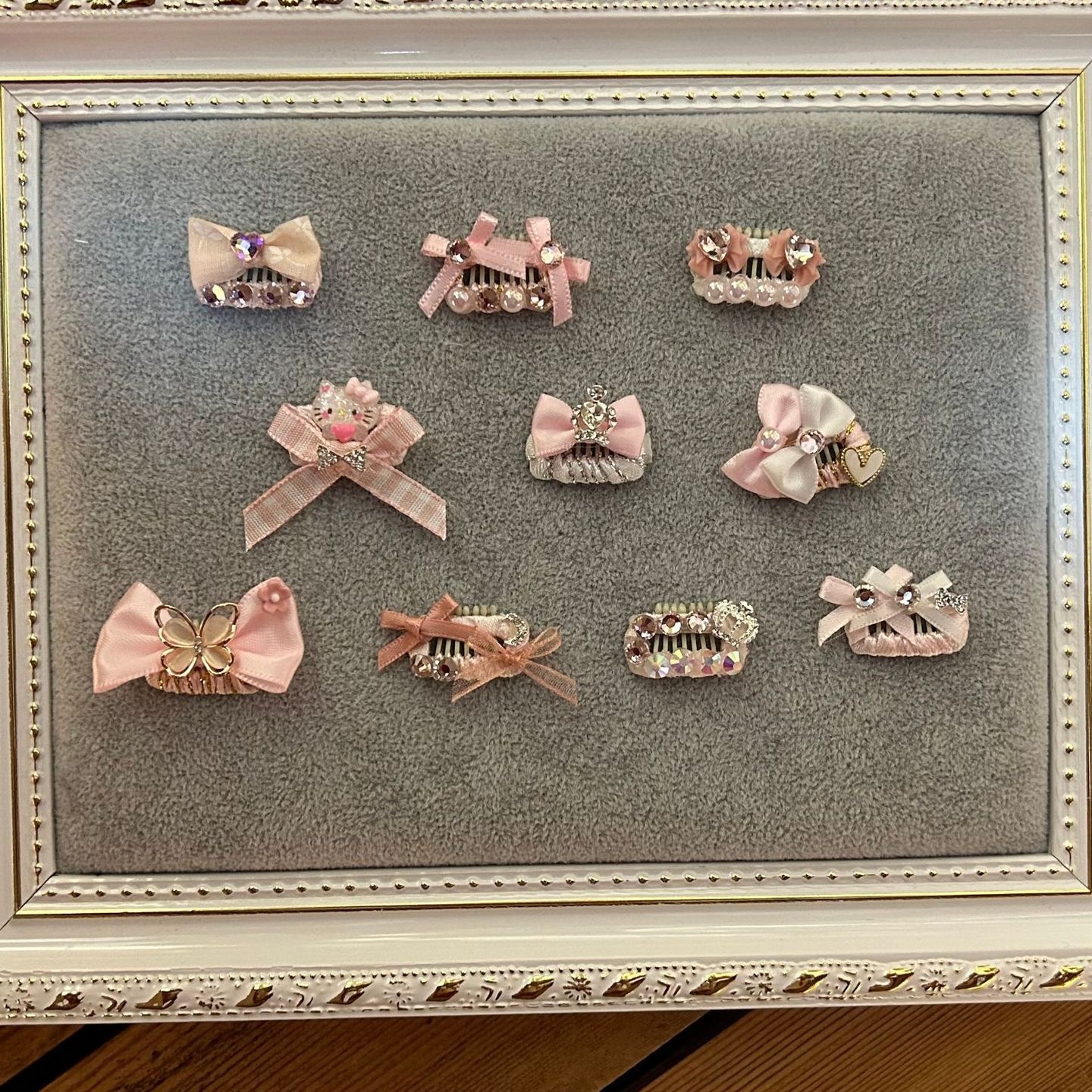 手工diy宠物头饰ins约克夏蝴蝶结马尔济斯比熊狗发夹发卡猫咪bb夹