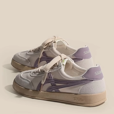 爆款真皮阿甘鞋女德训休闲运动鞋