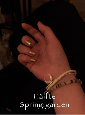 halfte 原创设计 天然白松石极简海岛度假感自然手链
