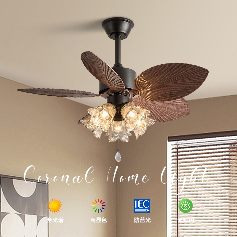 东南亚2025新款复古风扇灯大风力